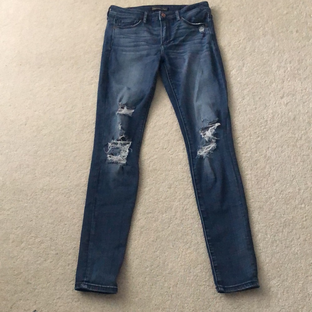 Abercrombie & Fitch Signature Collection Ripped Super Skinny Jean W 27 L 30R